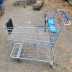 Garden Carts Yard Dump Wagon Cart Lawn Utility Cart Outdoor Steel Heavy ...